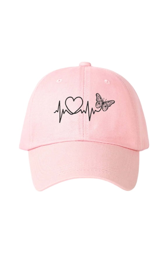 Mens Baseball Cap Unisex Heart Baseball Cap Adjustable Sun Hat For Outdoor And Daily Casual Wear