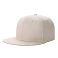 thumbnail image 1 of Mens Baseball Caps Cotton Flat Brim Baseball Cap Hip Hop Adjustable Unisex Hat For Casual Wear Travel Beige A, 1 of 2