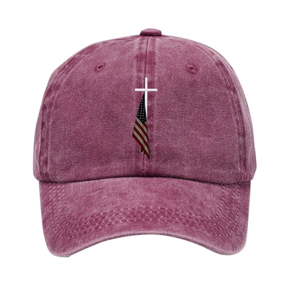 Mens Baseball Caps Couples Adjustable Washed Distressed Thickened Fall Winter Student Unisex Hat Workouts Brick Red One Size