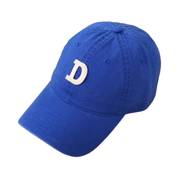 Mens Baseball Caps Letter D Baseball Cap Adjustable Sun Hat For Casual Outdoor Activities Blue One Size