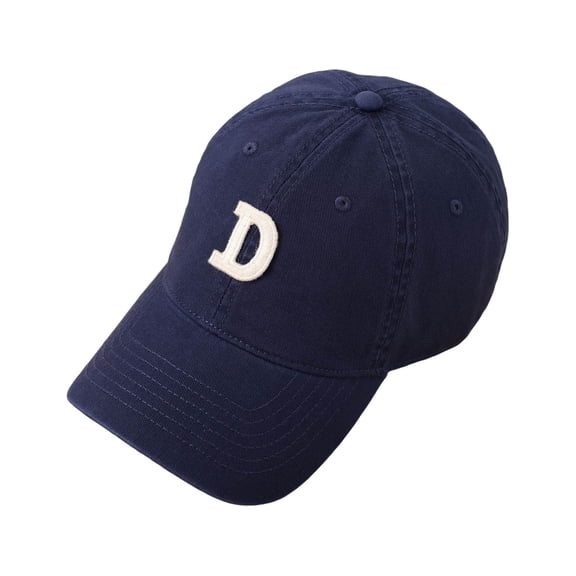 Mens Baseball Caps Letter D Baseball Cap Adjustable Sun Hat For Casual Outdoor Activities Navy One Size