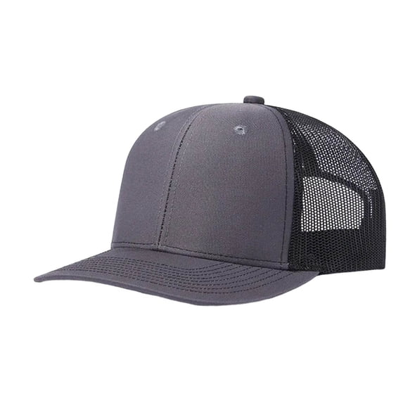 Mens Baseball Caps Mesh Panel Plain Baseball Cap Breathable Adjustable Sun Hat For Outdoor Sports Grey3 One Size