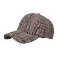 thumbnail image 1 of Mens Baseball Caps Plaid Print Adjustable Unisex Hat Fall Winter Seasons Running Workouts Outdoor Sports Khaki One Size, 1 of 9