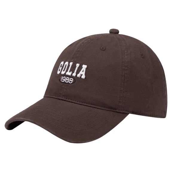 Mens Baseball Caps Plain Baseball Cap Adjustable Sun Hat For Casual Outdoor Activities Brown One Size