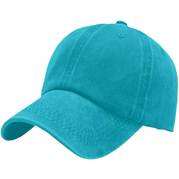 Mens Baseball Caps Vintage Literary Soft Top Washed Cotton Baseball Cap Adjustable Unisex Hat For Outdoor Running Workouts Blue A