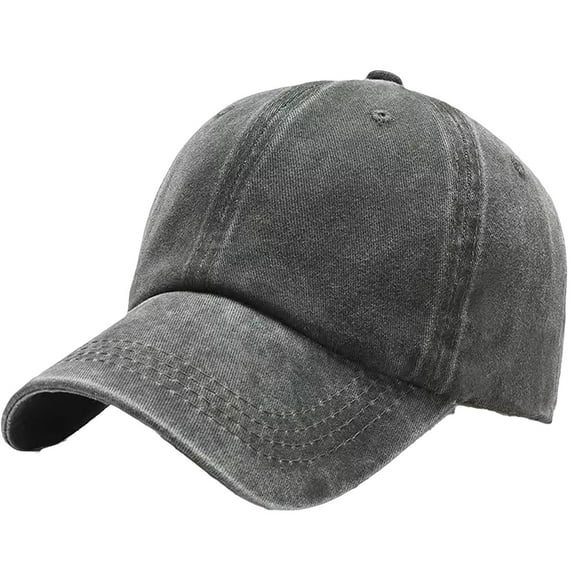 Mens Baseball Caps Vintage Literary Soft Top Washed Cotton Baseball Cap Adjustable Unisex Hat For Outdoor Running Workouts Green A