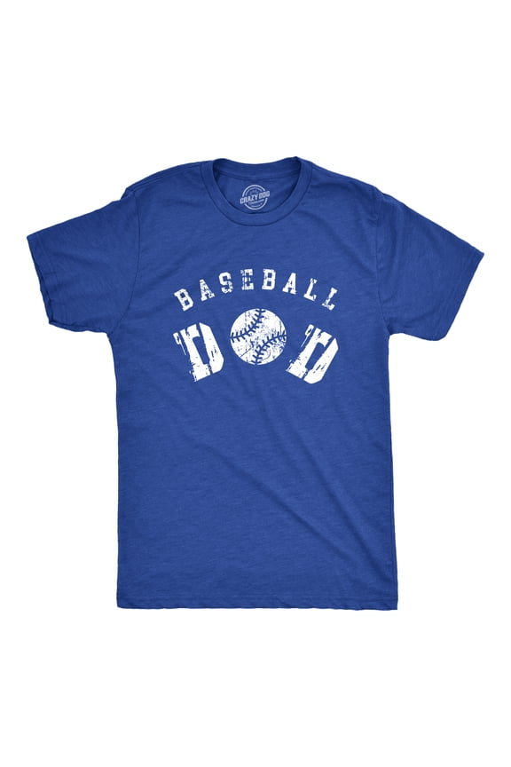 Mens Baseball Dad T Shirt Funny Cool Fathers Day Gift Base Ball Tee for Guys Graphic Tees