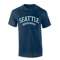 thumbnail image 1 of Mens Baseball Team Tshirt Washington Seattle Baseball Team Color Navy Blue and Marine Green Gray Laces Short Sleeve T-shirt Graphic Tee-Navy-xxl, 1 of 4