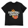 thumbnail image 1 of Mens Basketball Grandpa - Basketball Clothing - Fire Basketball T-Shirt Black, 1 of 5