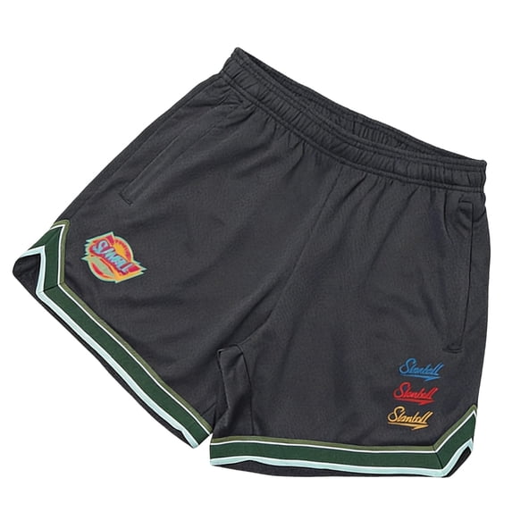 Mens Basketball Shorts Double Layer Mesh Zipper Quick Dry Professional Performance