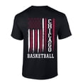 thumbnail image 1 of Mens Basketball Tshirt Chicago Basketball Flag Team Color Short Sleeve T-shirt-Black-medium, 1 of 1
