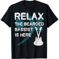 thumbnail image 1 of Mens Bass Guitar Player Gift Bearded Bassist T-Shirt, 1 of 4