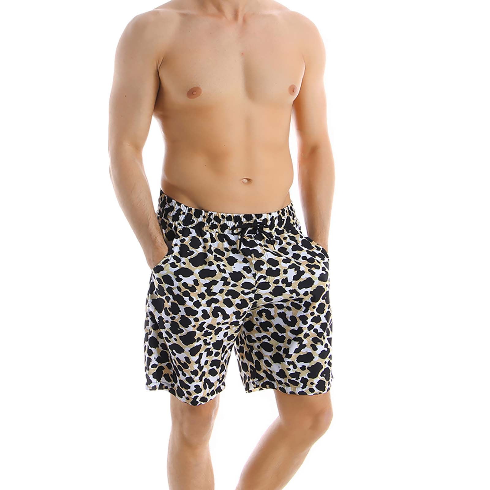 Mens Bathing Suit Trunks Male Summer Casual Big and Tall Swimwear Board ...