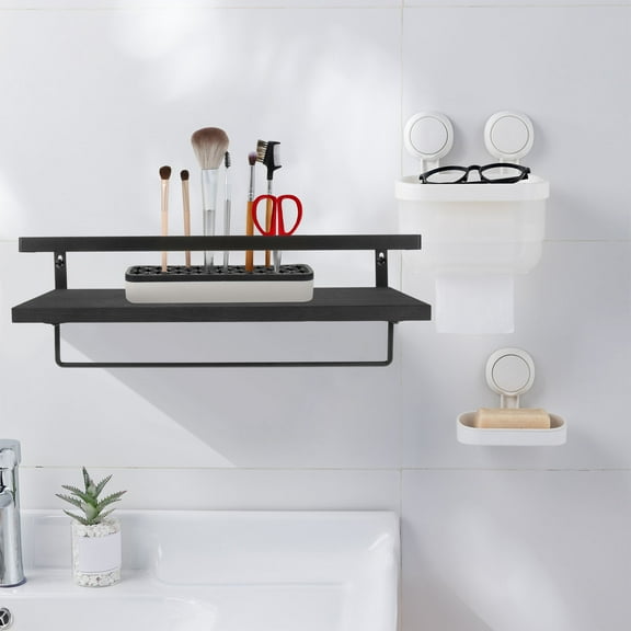 Minkissy 2-Pack Kitchen Storage Rack Organizer, Rectangular, Space Saver for Home, 15.7 x 5.9 x 5.1 Inches