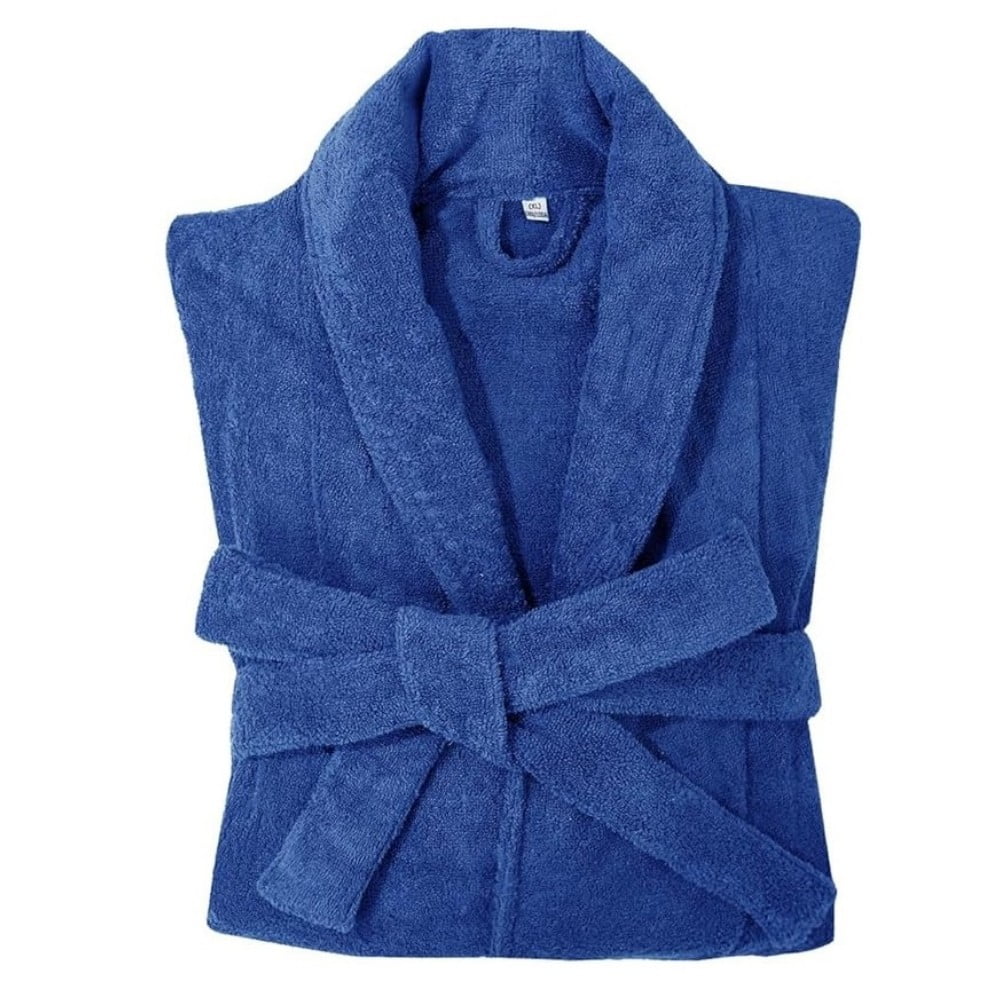 Mens Bathrobe, Pure Cotton Terry Cloth Hotel Robe Super Absorbent ...