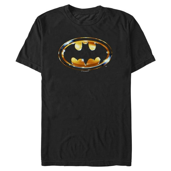 Mens Batman 1989 Gold Logo T Shirt