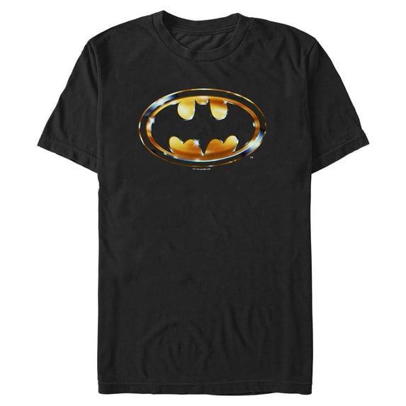 Mens Batman 1989 Gold Logo T Shirt