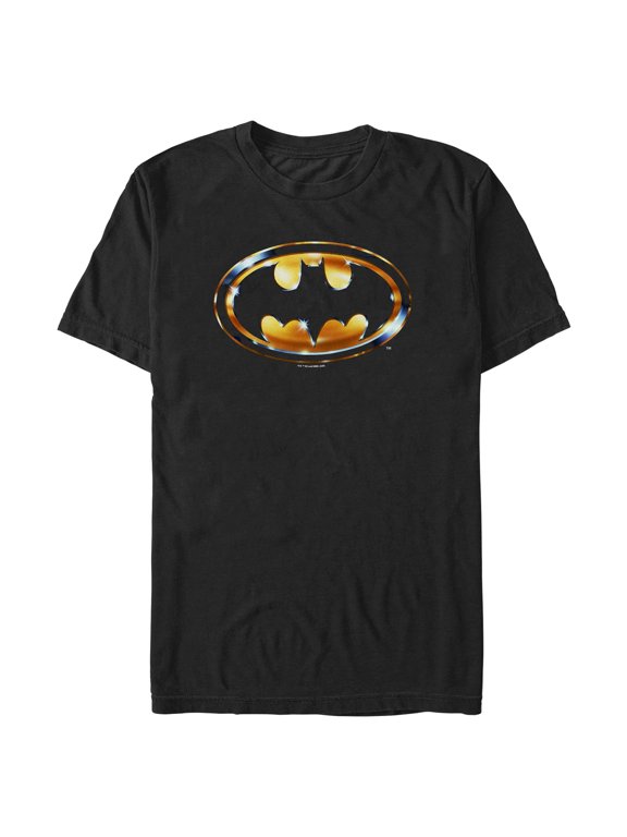 Mens Batman 1989 Gold Logo T Shirt