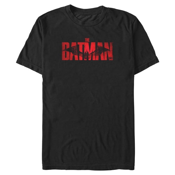 Mens Batman Distressed Comic Logo T Shirt