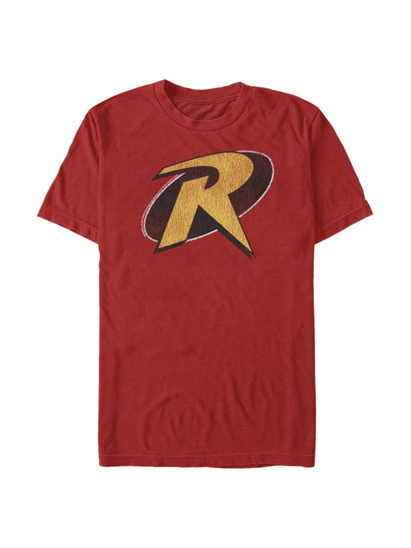 Mens Batman Distressed Robin Logo T Shirt
