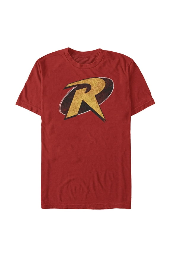 Mens Batman Distressed Robin Logo T Shirt