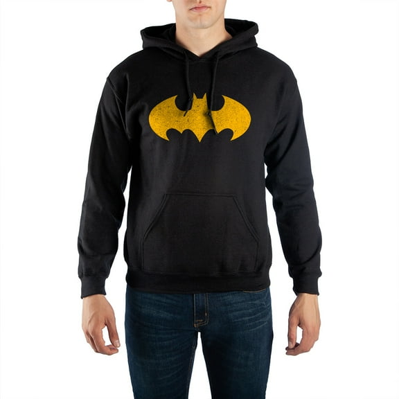 Mens Batman Hoodie Fan Wear-X-Large