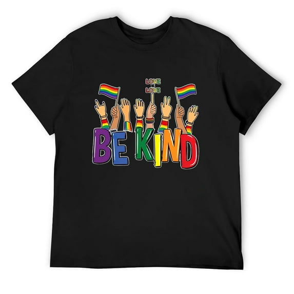 Mens Be Kind Rainbow Sweatshirt, Be Kind Sign Language Sweatshirt, Be Kind Sweatshirt, LGBT Sweatshirt, Anti-Racism Sweatshirt Black X-Large