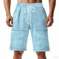 thumbnail image 1 of Mens Beach Shorts Men Quick Dry Shorts Cheap Shorts for Men, Mens Casual Dress Shorts Men's Lounge Mens Business Casual Shorts, Light Blue, S, 1 of 8