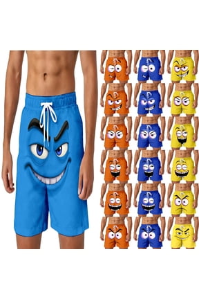 Mens Beach Shorts with Pockets Plus Size Summer Casual Funny Cute Elastic Waist Drawstring Short 2026 Vacation Outfits