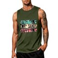 thumbnail image 1 of Mens Beach Tank Tops Summer Hawaii Vacation Letter Graphic Muscle Cut Off Sleeveless Shirts Palm Tree Holiday Daily Wear, 1 of 3