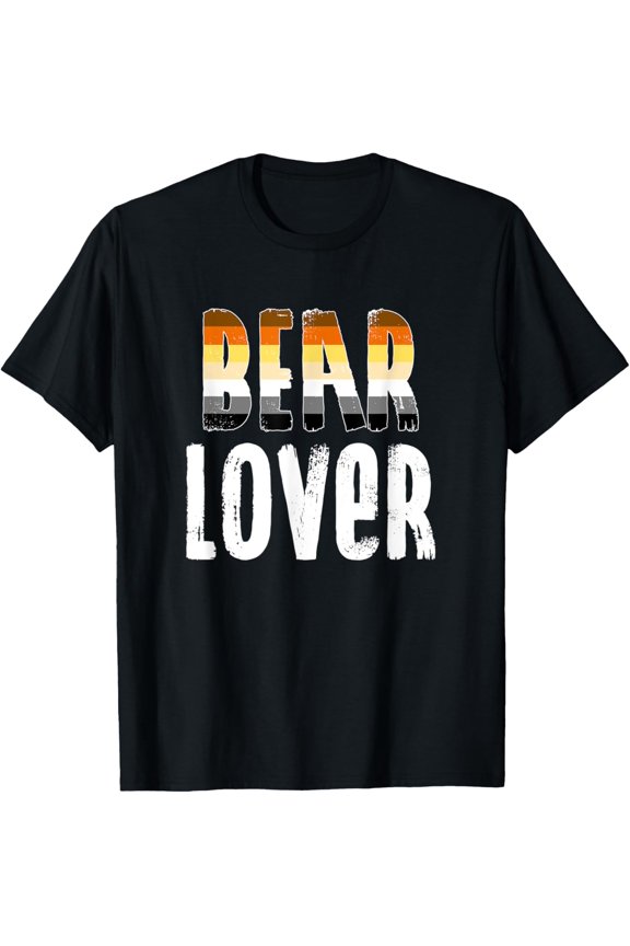 Mens Bear Lover - Bear Community Gay Pride Bear T-Shirt