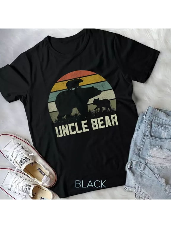 Mens Bear Uncle Shirts, Two Cub Fathers Day Uncles Unisex T-Shirt
