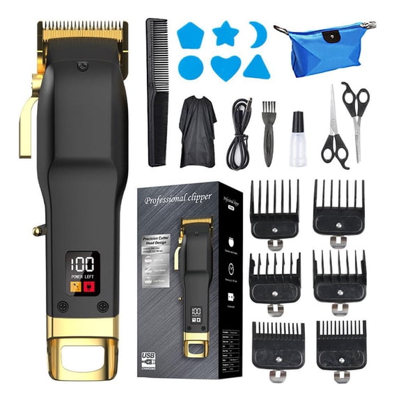 Mens Beard Trimmer Set Cordless and Portable for Face, Neck, Groin & Mans -