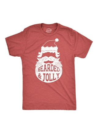 Mens Jacked And Jolly T Shirt Funny Xmas Buff Ripped Santa Claus Exercise  Tee For Guys Graphic Tees 