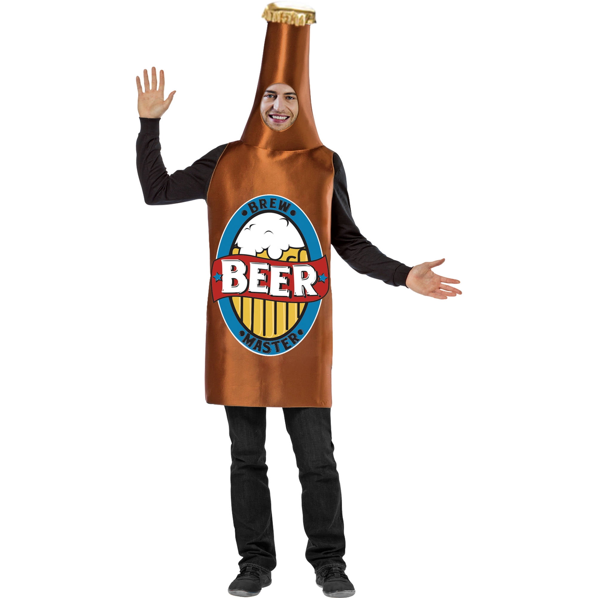 Mens' Beer Bottle Costume, M