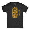 thumbnail image 1 of Mens Beer Is Made From Hops Hops Are Plants Beer Is Salad T Shirt Funny Drinking Graphic Tee Graphic Tees, 1 of 9