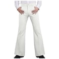 thumbnail image 1 of Mens Bell Bottom Pants 70s Disco Outfits Slim Fit Retro Flared Trousers Fall Pants, 1 of 5