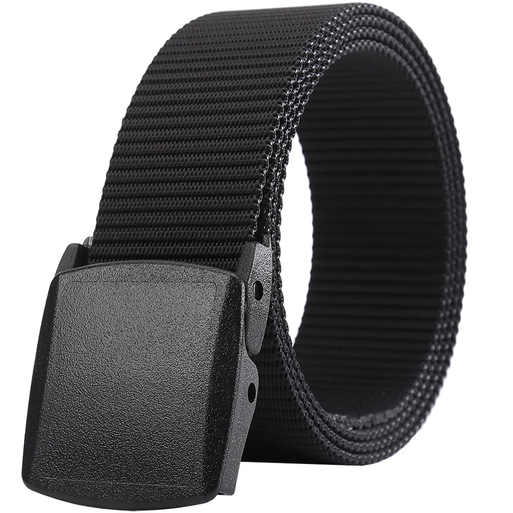 Mens Belt ,Nylon bing Canvas Belt with Plastic Buckle Breathable