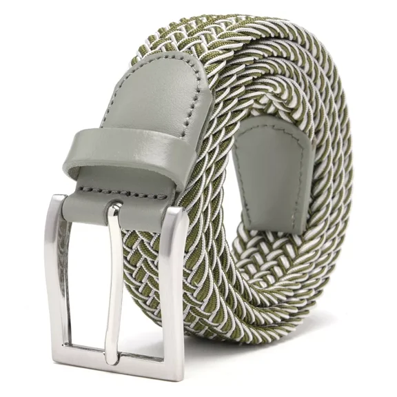 Mens Belt - Braided Stretch Golf Belt for Men 1 3/8"- Mens Gift for Golf Pants