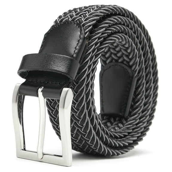 Mens Belt - Braided Stretch Golf Belt for Men 1 3/8"- Mens Gift for Golf Pants