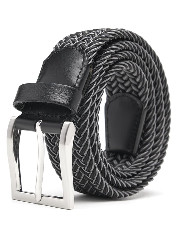 Mens Belt - Braided Stretch Golf Belt for Men 1 3/8"- Mens Gift for Golf Pants