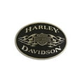 thumbnail image 1 of Mens Belt Buckle black Flame Brushed Chrome HDMBU10070, Harley Davidson, 1 of 1