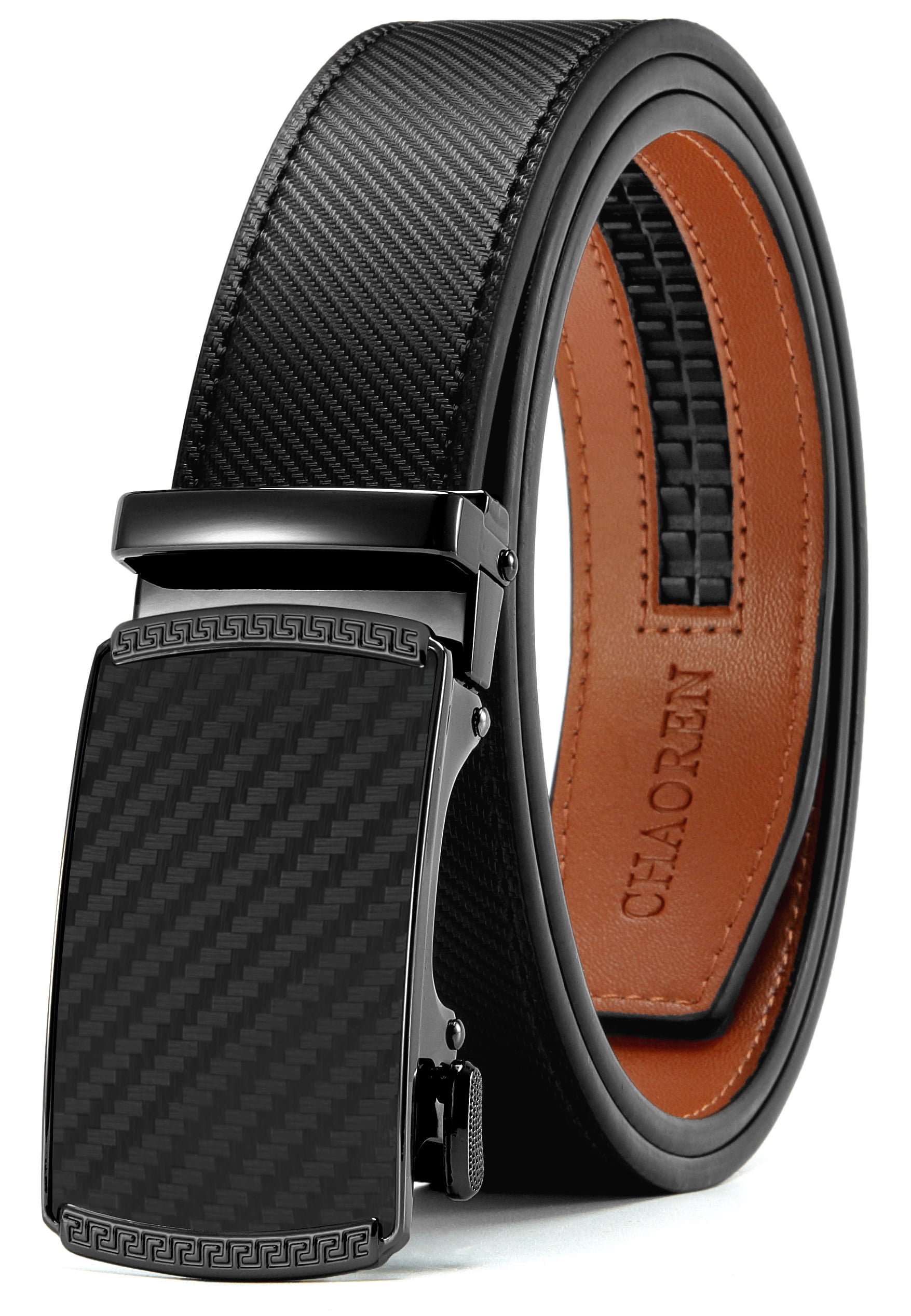 Salvatore Ferragamo smooth type Men's Leather Belt 34 - Black/Silver  buckle US+