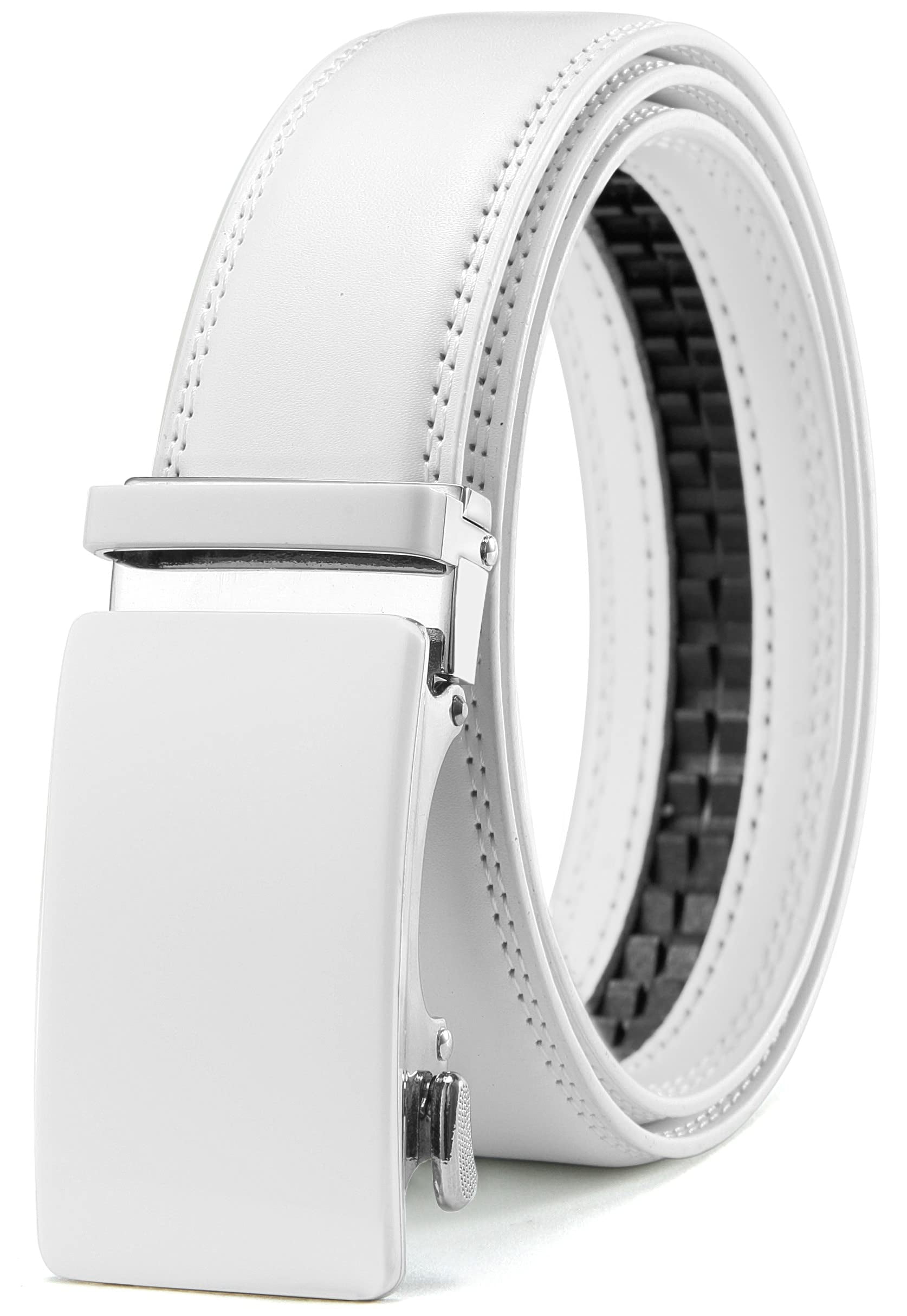 CHAOREN Mens Belts Leather Ratchet Belt with Automatic Slide Buckle and