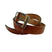 Mens Belt Casual Leather Belts Western Cowboy Tooled Work Wear