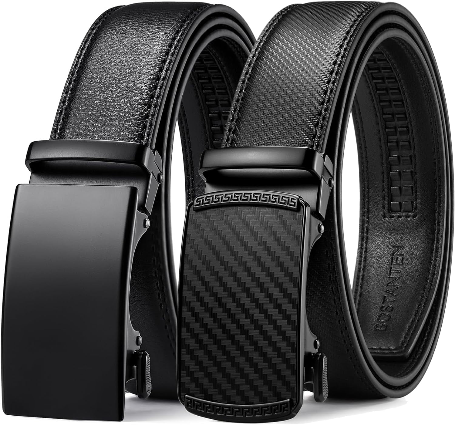 Mens Belt Leather 2 Pack Ratchet Belt For Men Dress and Casual with Adjustable Buckle, Trim to Fit - Walmart.com Mens Belt Leather 2 Pack Ratchet Belt For Men Dress and Casual with Adjustable Buckle, Trim to Fit - Walmart.com