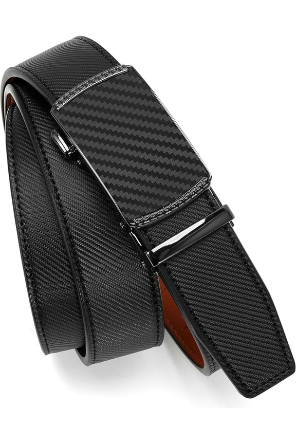 Mens Belt Leather Ratchet Belt - Customizable Fit, Effortless Style