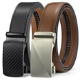 thumbnail interactive-video image 1 of HJones Luxury Men's Ratchet Belt – Automatic Buckle, Leather Strap, Gift-Ready 1 of 6