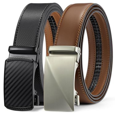 HJones Luxury Men's Ratchet Belt – Automatic Buckle, Leather Strap, Gift-Ready