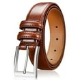 Mens Belt,VOLIBELT Leather Dress Belts with Single Prong Buckle for